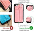 TOOVREN iPhone SE/7/8 Case, Pink Leather Wallet with Card Holder, Kickstand, Neck Strap, Adjustable Hand Strap, Wireless Charging Compatible...